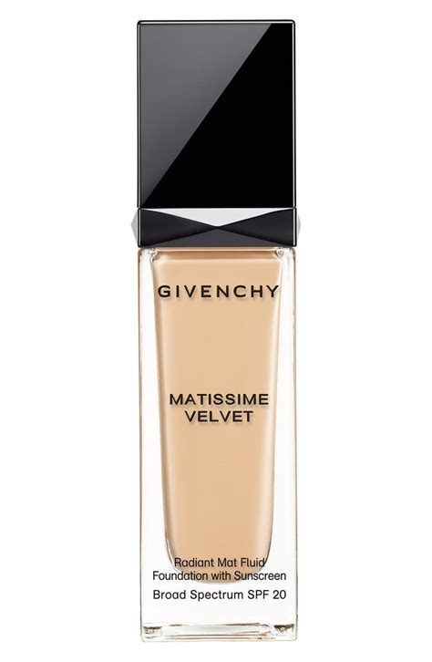 givenchy matissime velvet fluid fondation spf20|Matissime Velvet Radiant Mattifying Fluid Foundation SPF 20.